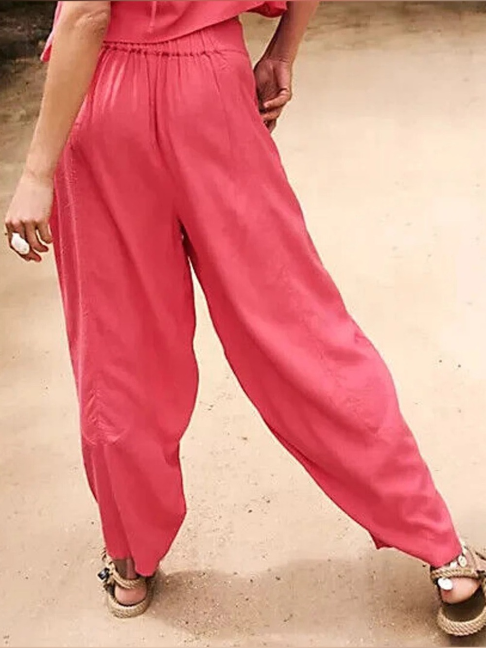 Free People| ‘Struttin’ Wide Leg Linen Set - Picture 5 of 6